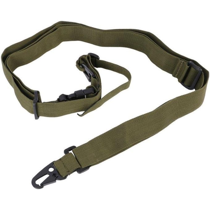 Verstelbare Bungee Sling voor Geweer legergroene kleur