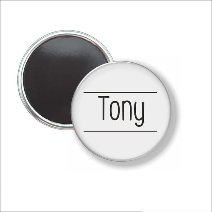 Button Met Magneet 58 MM - Tony - NIET VOOR KLEDING