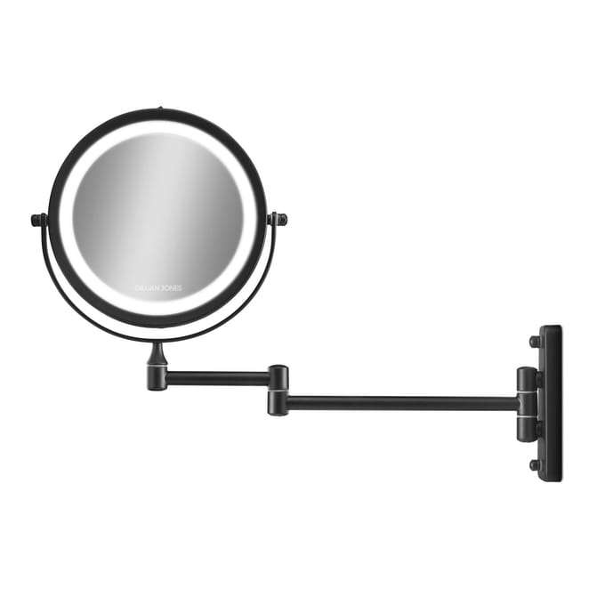Gillian Jones Double-sided Wall Led X10-black Make-upspiegel Zilver Vrouw