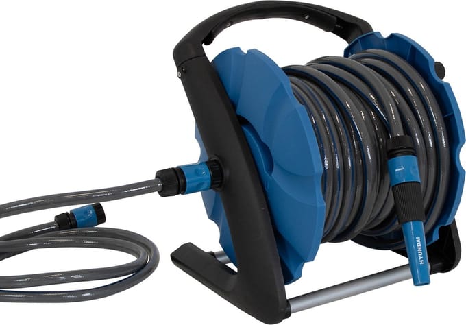 Hyundai slanghaspel 20 meter 12 mm - Inclusief muurbevestiging