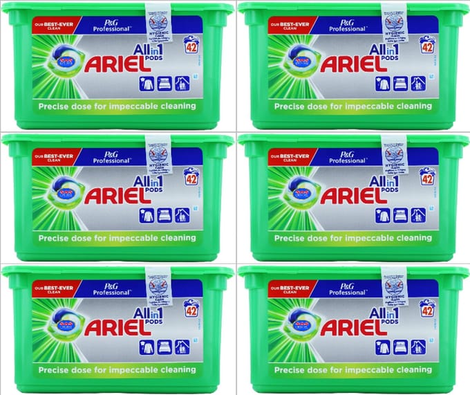 Ariel Professional Regular Wasmiddel Capsules 6x42 Wasbeurten
