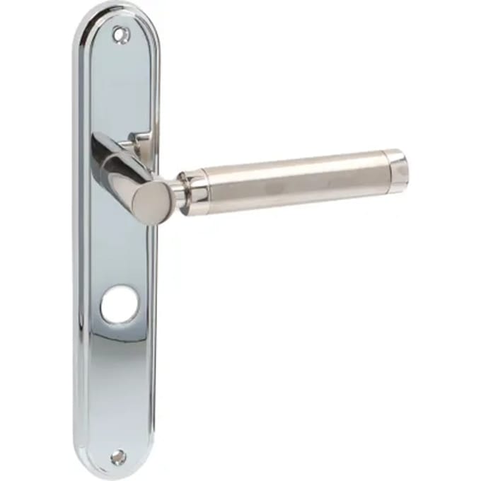 Avenue Deurkruk Op Schild Siena - Rvs - Chroom - Wc-sluiting - Afstand 63 Mm