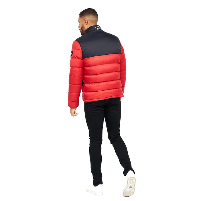 Born Rich Heren Lyden Oversized Puffer Jacket (Tango rood)