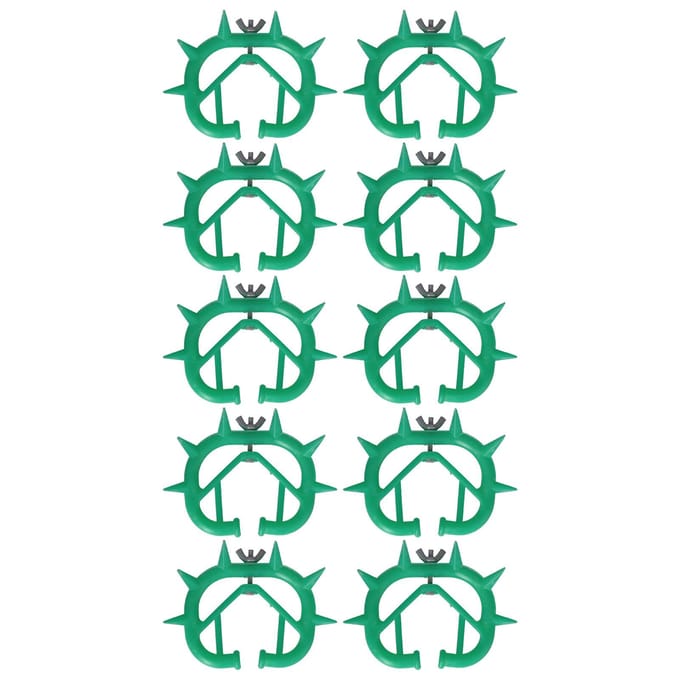 10pcs Cow Nose Thorn Thick Plastic Prevent Milk Sucking Calf Weaner for Farm LivestockYellow vert