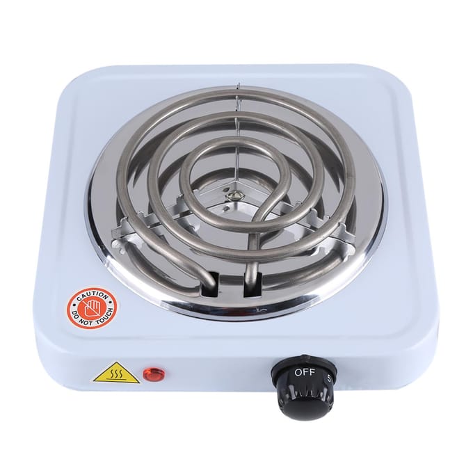 Plaque de cuisson électrique 1000 W pour cuisinière à café white