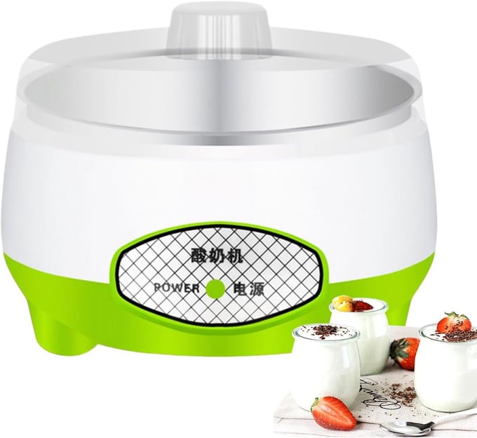 Automatische Yoghurtmaker - Rijstwijnmaker - Zelfgemaakte Creaties - Constante Temperatuur - 1.2L Capaciteit - Groen