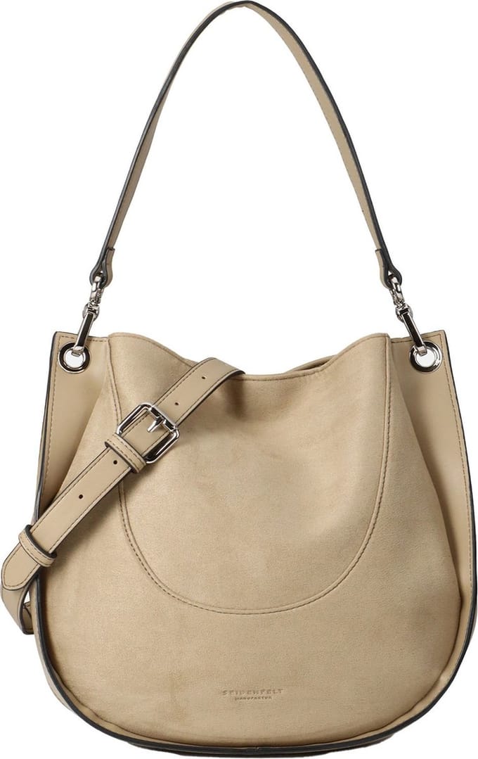 SEIDENFELT MANUFAKTUR Schoudertas Skadi Hobo Olive Olijfgroen