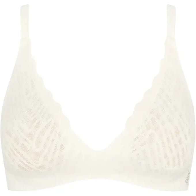 Sloggi ZERO Feel Bliss THE UP P Bra Dames Beha - ZIJDE WIT