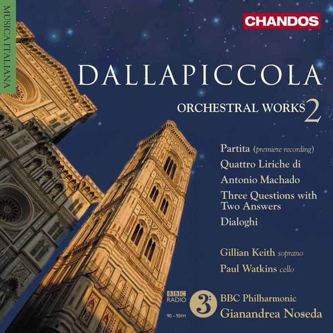 Gillian Keith, Paul Watkins, BBC Philharmonic - Dallapiccola: Orchestral Works Volume 2 (CD)
