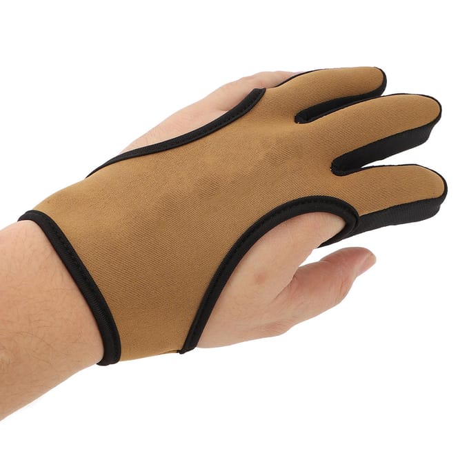 Gants d'Archers 3 Doigts Confortables Néoprène Flexibles Protecteurs Gants de Tir à l'Arc Doigt