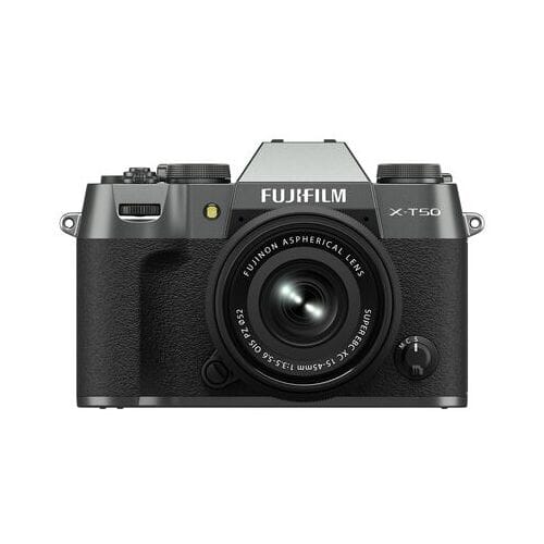 Fujifilm X-T50 - Systeemcamera - + XC15-45mm lens - Charcoal Silver