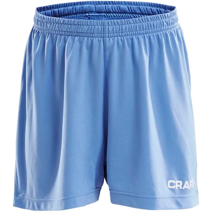Craft Squad Short Solid Junior  Sportbroek - Maat 146  - Unisex - blauw/wit Maat 146/152
