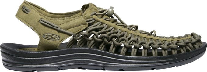 Keen - Uneek Heren Sandalen Dark Olive/Black - Maat 44
