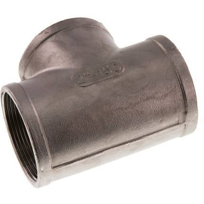 Rp 2'' RVS T-stuk 10 Bar - FL3T-F-SH-200R-S