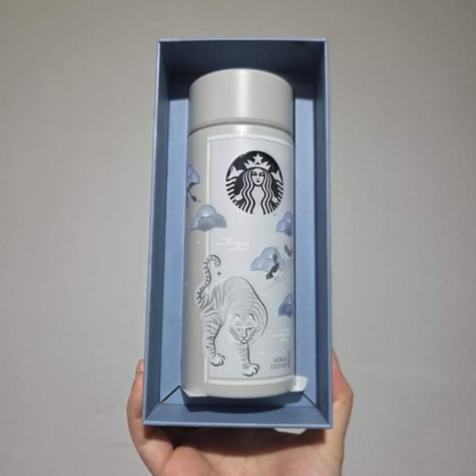 Starbucks Korea Tijger (Hojakdo) RVS Tumbler 355ml / 12oz. gray