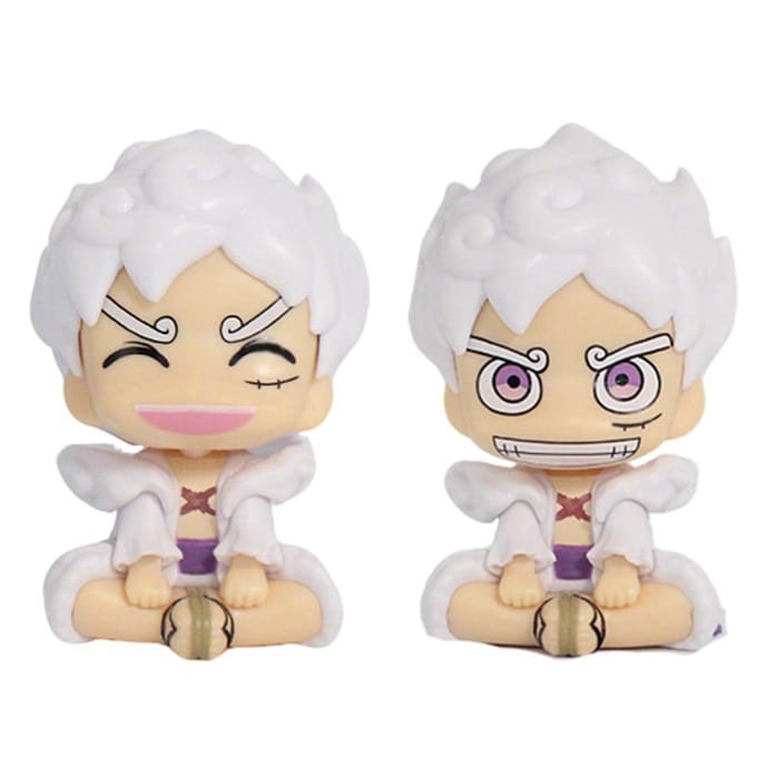 10cm Modèle Anime One Piece Regard vers le haut Monkey D Luffy Gear 5 Version Q Figurine d'Action Statue Figurine Collection Jouets