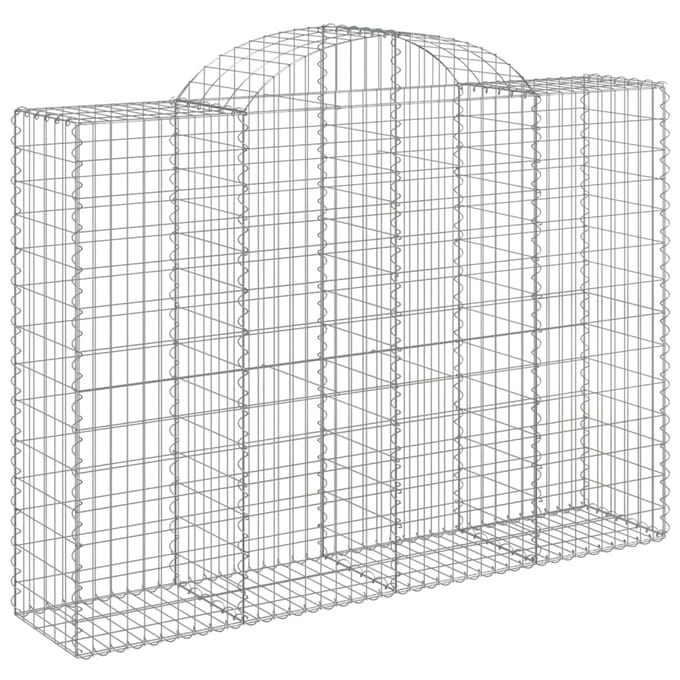 vidaXL - Schanskorven - 50 - st - gewelfd - 200x50x140/160 - cm - ijzer