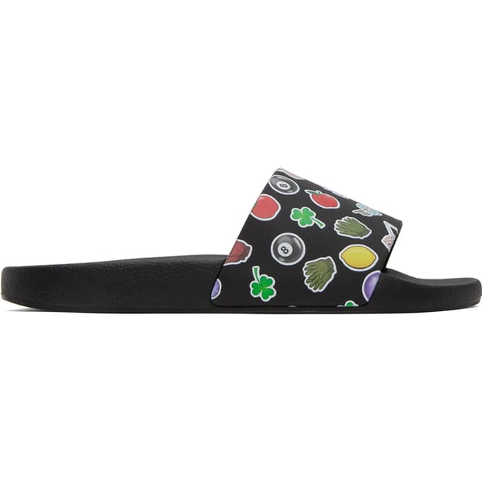 Slippers met stickerlogo
