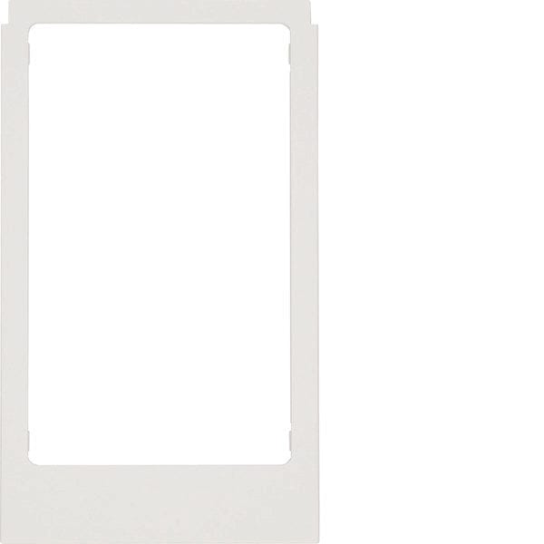 Groot schuin frame polair wit glanzend kunststof ontwerp - WD2221