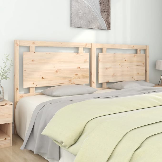 vidaXL - Hoofdbord - 205,5x4x100 - cm - massief - grenenhout