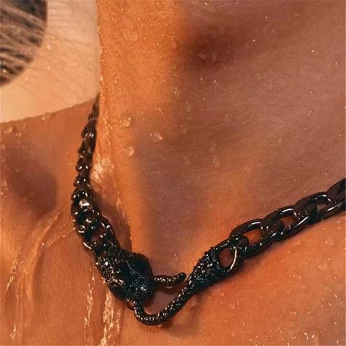 Creatieve Snake Choker Vintage Chain Snake Ketting Mode Vrouwen Party Persoonlijkheid Sieraden Punk Geschenken