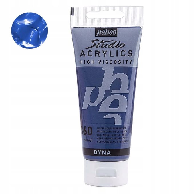 Pebeo Studio Acrylverf 100ml 360 Iriserend Blauw Zwart