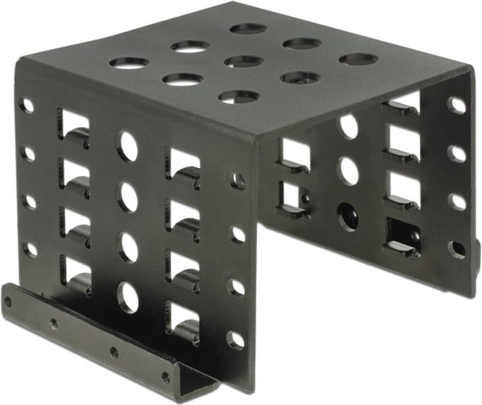 Premium 4x 2,5'' HDD/SSD naar 3,5'' slot montage frame / zwart