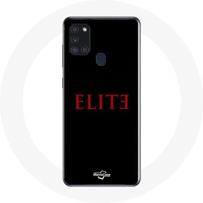 Coque - Samsung - Galaxy A21S - Souple - Logo Rouge - Protection noir