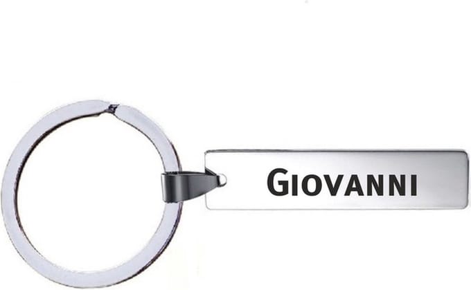 Sleutelhanger Met Naam - Giovanni - RVS