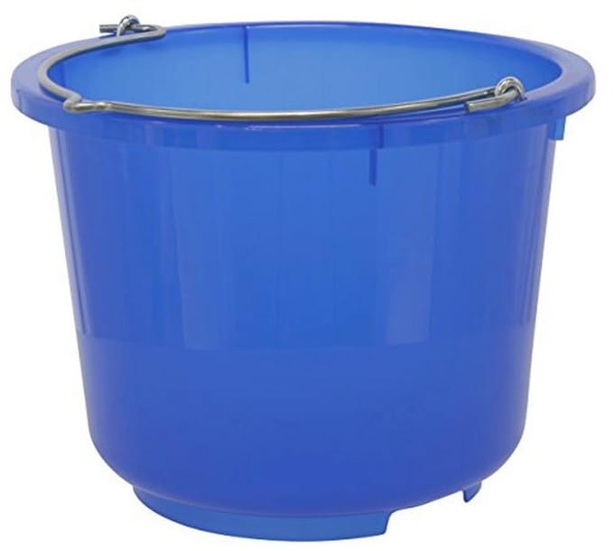All Purpose Transparent Bucket in Blue - Durable Heavy Model