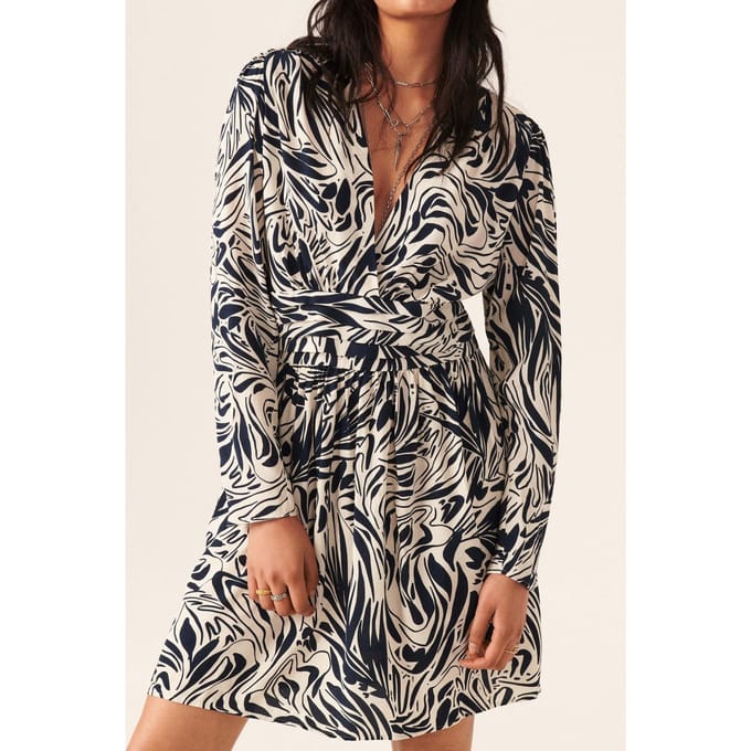 BA&SH Robe Calla Ecru Taglia: XS | Abiti Mini Outlet | Donna | Marrone