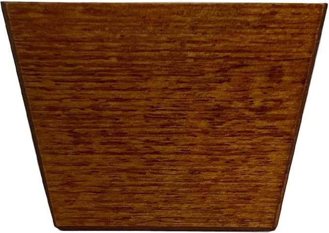 FLE - Meubelpoot kersen vierkant 7 bij 4,5 cm en hoogte 5 cm van massief hout