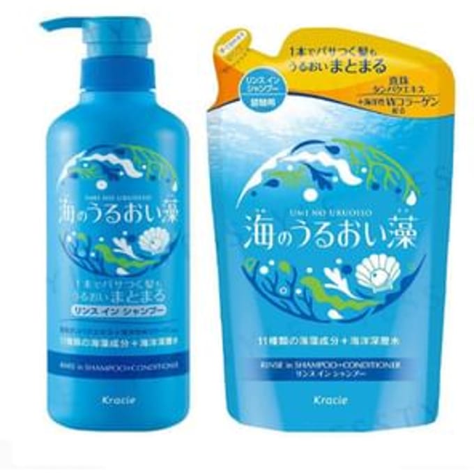 Kracie - Moisturizing Algae Of The Sea Rinse in Shampoo 490ml