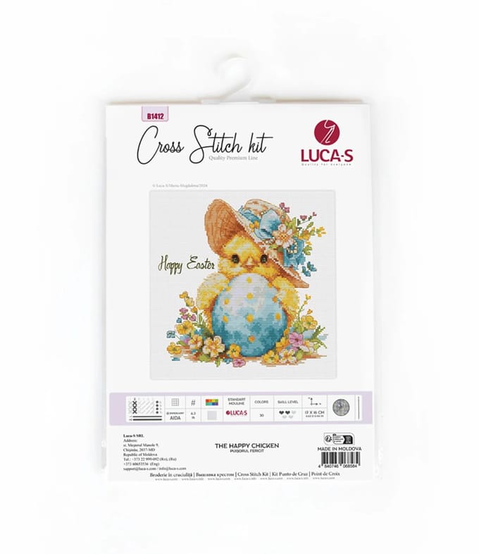 Luca-S The Happy Chicken borduren (pakket) B1412