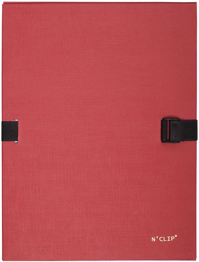 Exacompta N'CLIP® Map uitrekbare rug en klep - Rood - 21509E