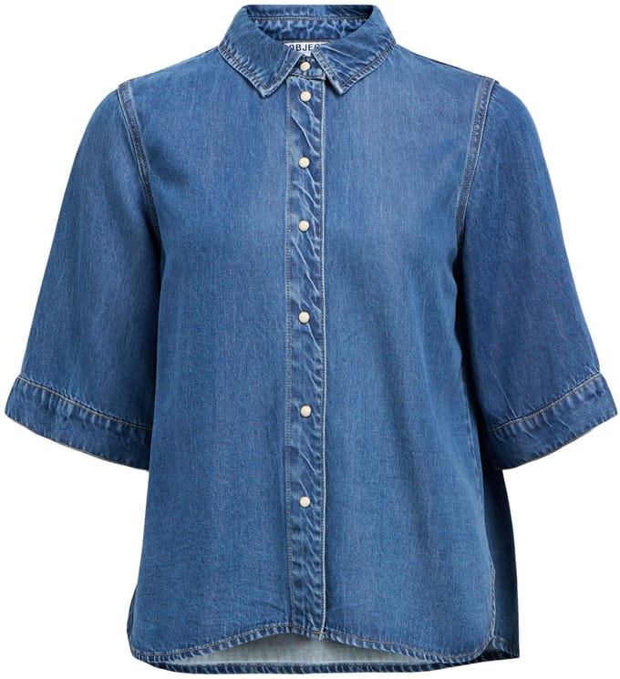 Object Spijkerblouse Korte mouwen