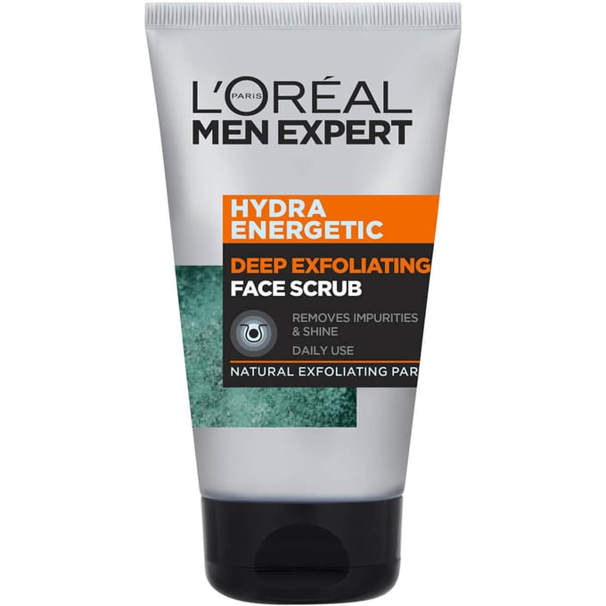 L'Oreal Men Expert Hydra Energetic Diep Exfoliërende Gezichtsscrub 100 ml