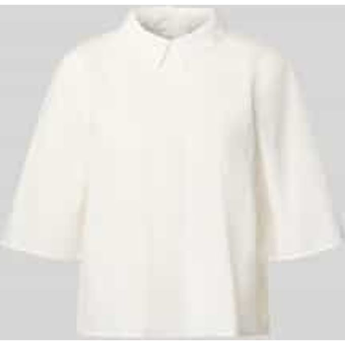 regular fit blouse met korte mouwen van puur katoen