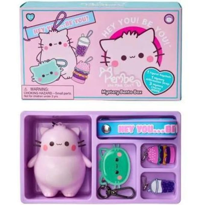 OttoSimon speelfiguur Pembe bento box met accessoires en sleutelhanger.