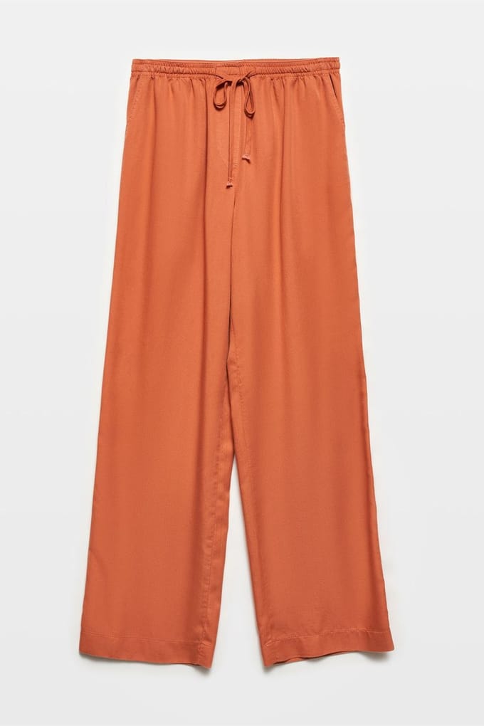 Vrouwen Tencel Wijde Pantalon