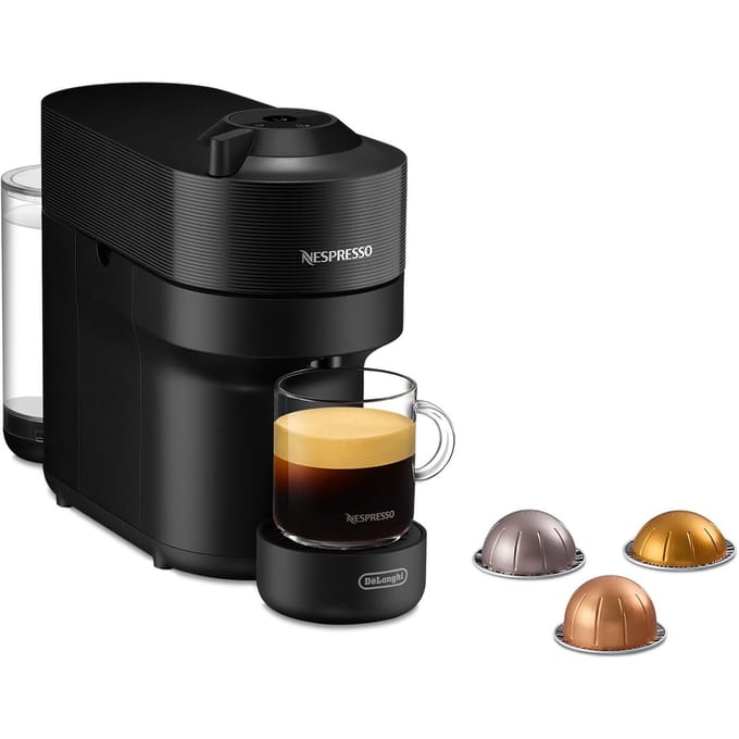 Nespresso Vertuo De'Longhi ENV90.B Vertuo Pop compacte koffie- en espressocapsulemachine, koffiecapsulemachine voor Vertuo-capsules, 0,6 l - zwart