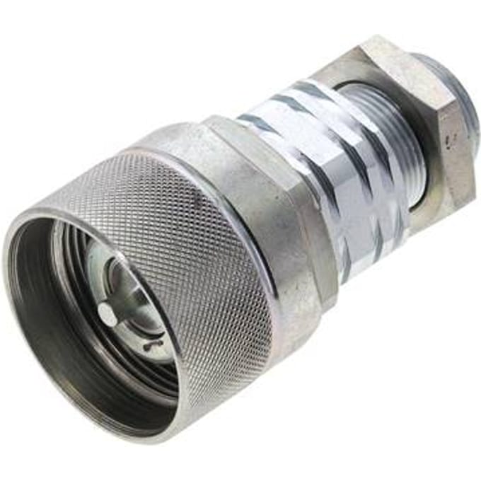 Stalen DN 20 Hydraulische Koppeling Insteeknippel 18 mm L Knelring Schotkoppeling ISO 14541/8434-1 D M42 x 2