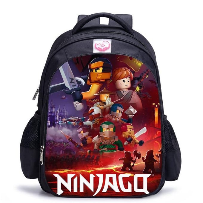 Lego Ninjago Seizoen 5 Cartoon Print Zwarte Rugzak black - medium