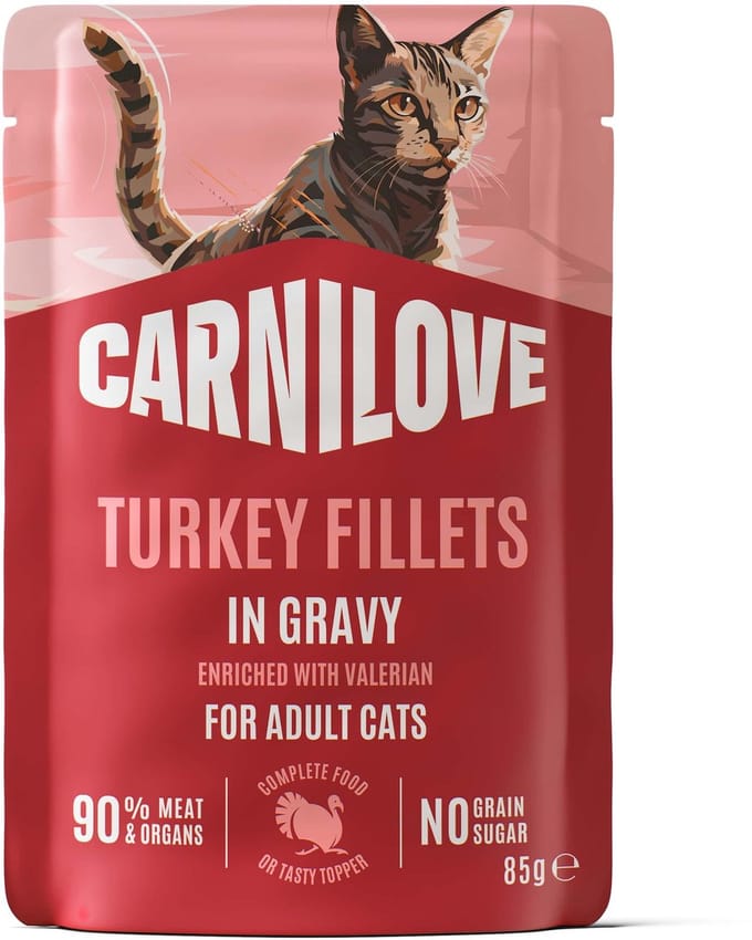 Carnilove pouch turkey / valerian in gravy - 24x85 gr