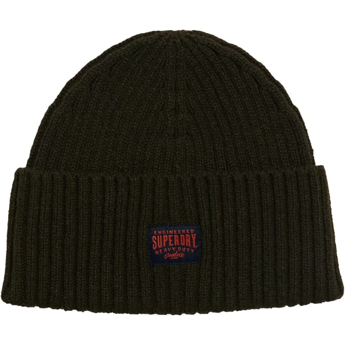 Ribbed Knit Beanie Heavy Duty Style Wo - Green Hats