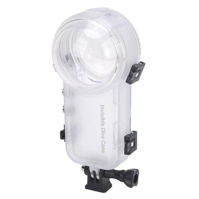 Boîtier étanche pour caméra d'action, boîtier de plongée sous-marine étanche 50 m pour caméra de sport white