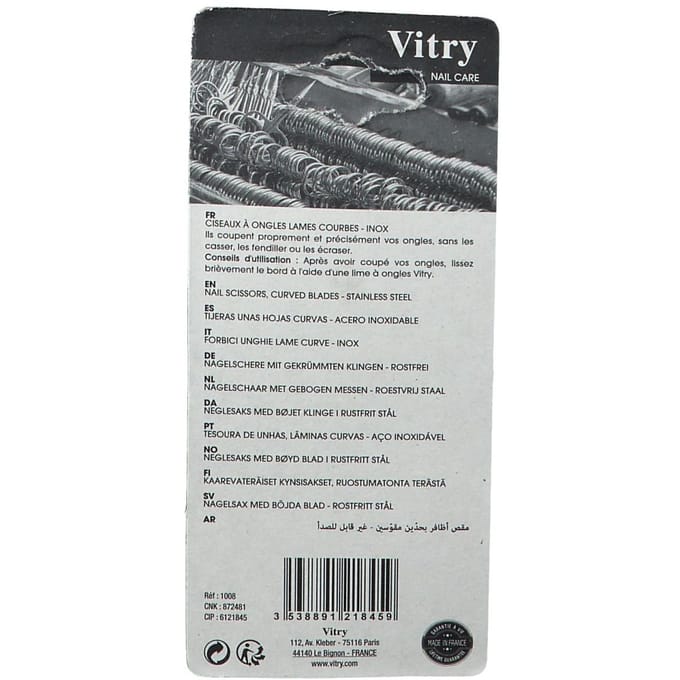 Vitry Classic Nagelschaar Krom Inox 1008 1 Schaar