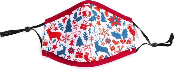 Mondmasker Katoen – Kerstprint – Rood Wasbaar