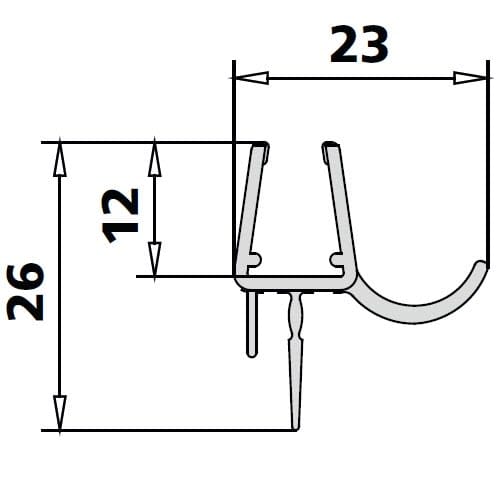 Kermi Atea replacement sealing strips 2534047
