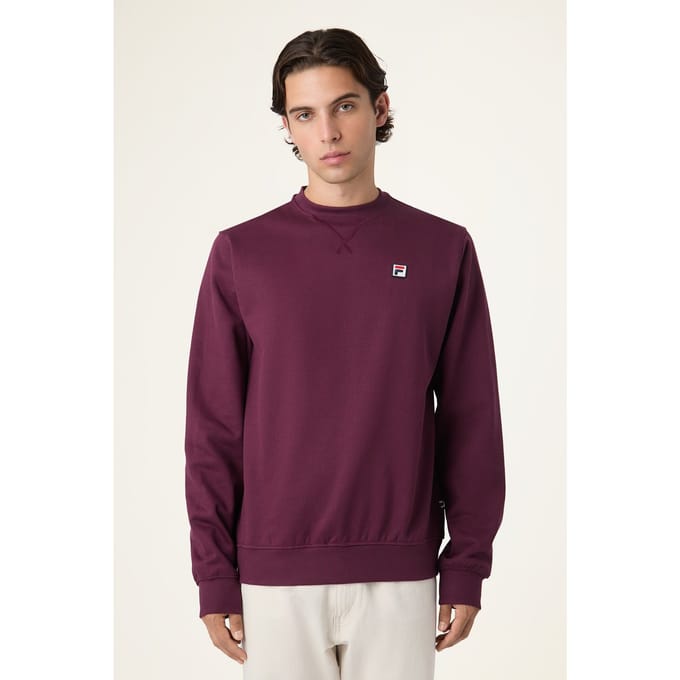 FILA Biella Regular Crewneck Sweatshirt Fig Maat: M | Sweaters Outlet | Heren